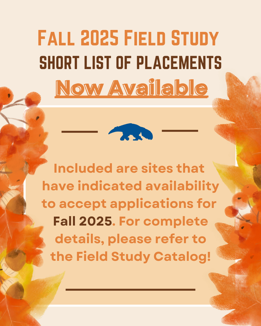 Field Study Catalog Field Study